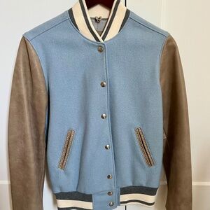 Roots Women’s Suede and Wool Varsity Bomber Jacket Size 4 (new with tags)